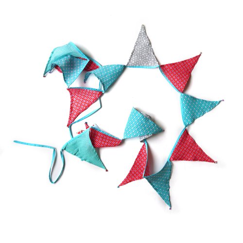 Guirlandes fanions - fil bleu